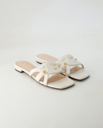 Pantoletten Coccinelle N17 in Beige