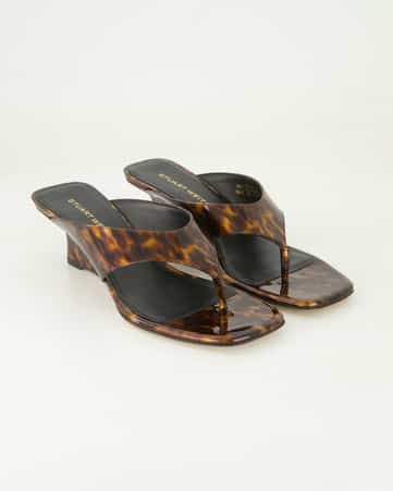 Zehentrenner Stuart Weitzman Vinnie Wedge in Braun