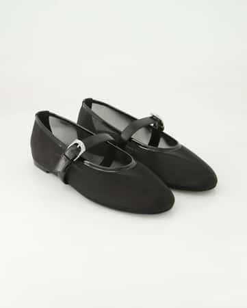 Ballerinas Stuart Weitzman Sai Bareitall in Schwarz