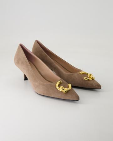 Klassische Pumps Coccinelle C-Me Suede in Beige