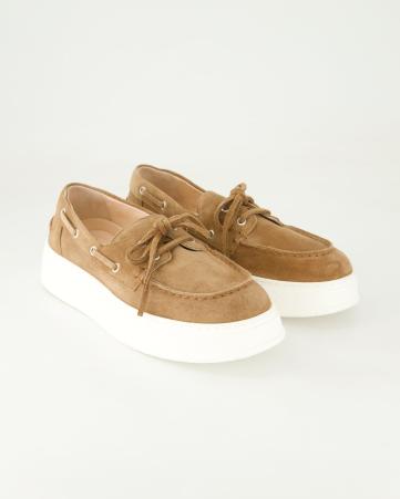 Sneaker low AGL Giuly Boat in Braun