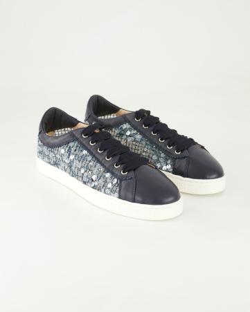 Sneaker low AGL Sade Fabric in Blau