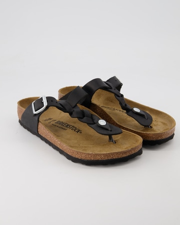 Zehentrenner Birkenstock Gizeh Braided in Schwarz