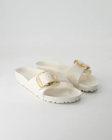 Pantoletten Birkenstock Madrid Big Buckle EVA in Weiß