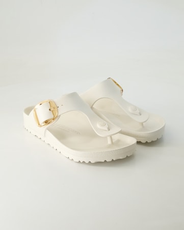 Pantoletten Birkenstock Gizeh Big Buckle EVA in Weiß