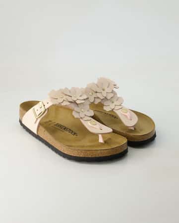 Zehentrenner Birkenstock Gizeh Flower Embellishment in Rosa
