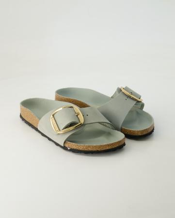 Pantoletten Birkenstock Madrid Big Buckle in Grün