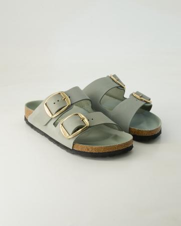 Pantoletten Birkenstock Arizona Big Buckle in Grün