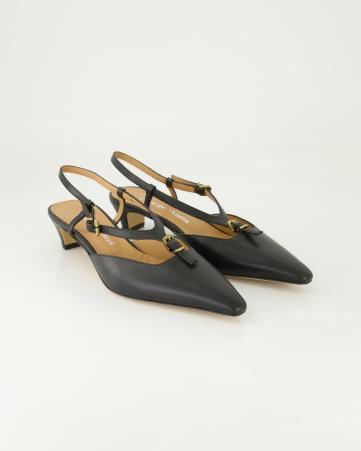 Slingpumps George Watts R614 in Schwarz