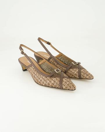 Slingpumps George Watts R604 in Braun