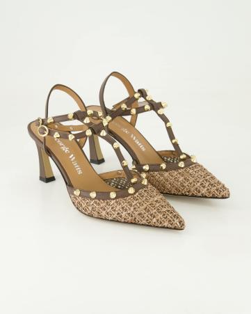 Slingpumps George Watts R1310 in Braun