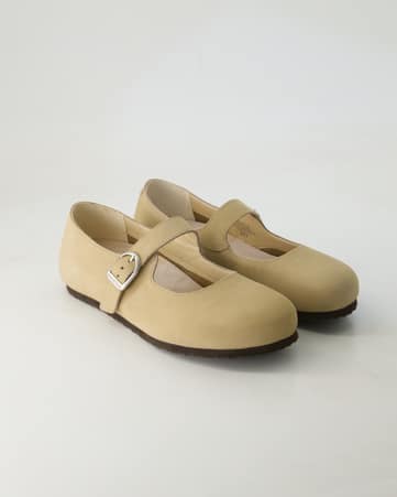 Ballerinas Birkenstock Santa Clarita Nubukleder in Beige
