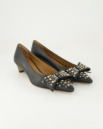 Klassische Pumps George Watts R602 in Schwarz