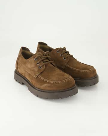 Schnürschuhe klassisch Birkenstock Highwood Moc Lace Low in Braun