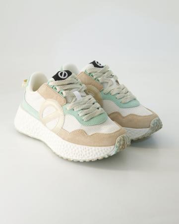 Schnürschuhe sportlich No Name Carter Jogger W in Beige