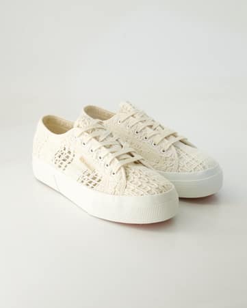 Sneaker low Superga 2740 Platform Crochet in Weiß