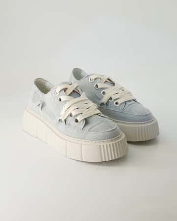 Sneaker low Inuikii Matilda Frayed Denim in Blau