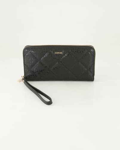 Guess Libby SLG Large Portemonnaies in Schwarz