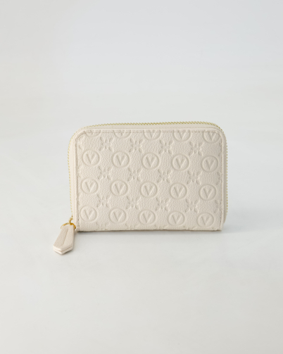 Valentino Zip Around Portemonnaies in Beige