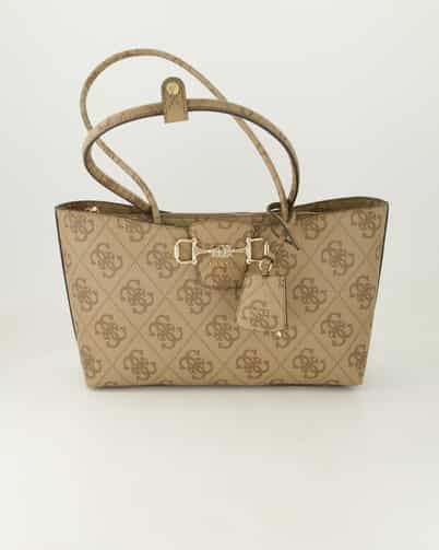 Guess Janie Logo Handtaschen in Beige