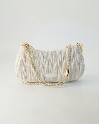 Seidenfelt Floro Crossbag Handtaschen in Beige