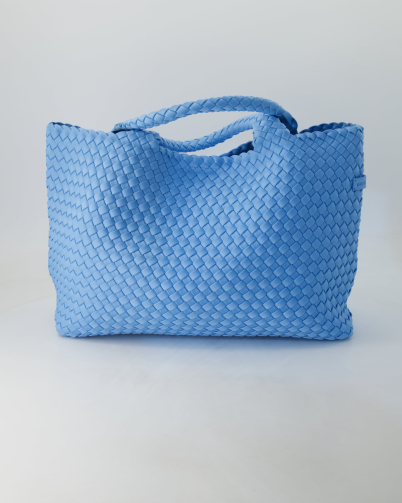 Sorbet Island Handwoven Shopper in Blau