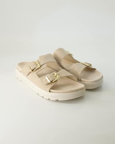 Terry A10 Pantoletten in Beige