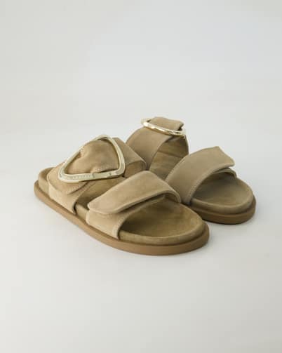 Inuikii Dreamer Buckle Pantoletten in Beige