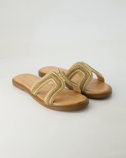 Andrea Puccini W41009381750 Pantoletten in Beige