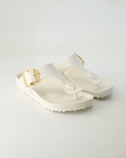 Birkenstock Gizeh Big Buckle EVA Pantoletten in Weiß