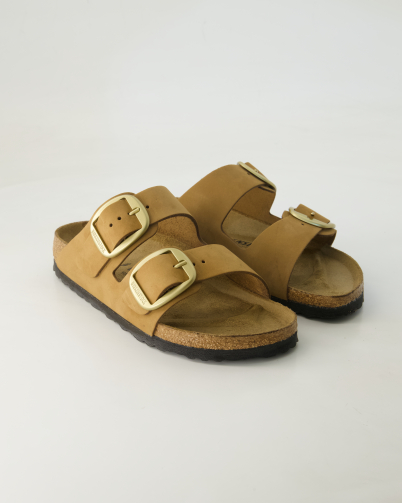 Birkenstock Arizona Big Buckle Pantoletten in Braun