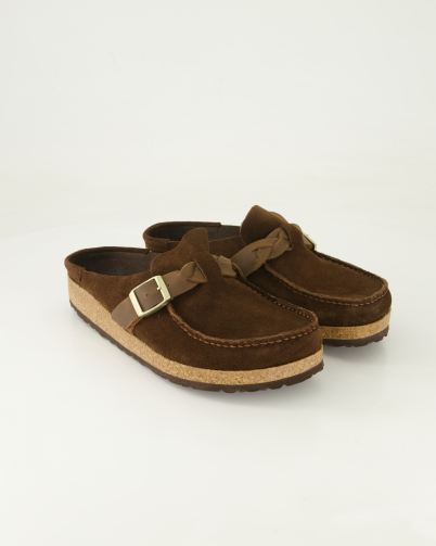 Birkenstock Buckley  Braided Pantoletten in Braun