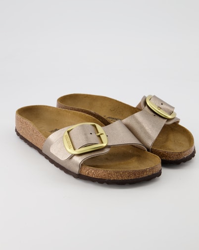 Birkenstock Madrid Big Buckle Birko-Flor Pantoletten in Bronze