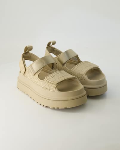 UGG W Goldenglow Embossed Sandalen in Beige