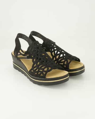 Rieker 67465-00 Sandalen in Schwarz