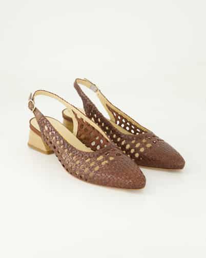 Brunate 32376 Slingpumps in Braun