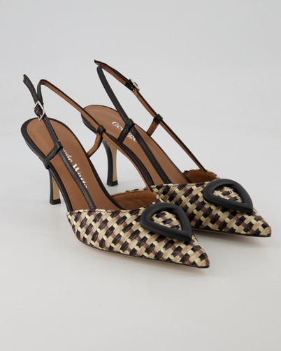George Watts G8518 Slingpumps in Mehrfarbig