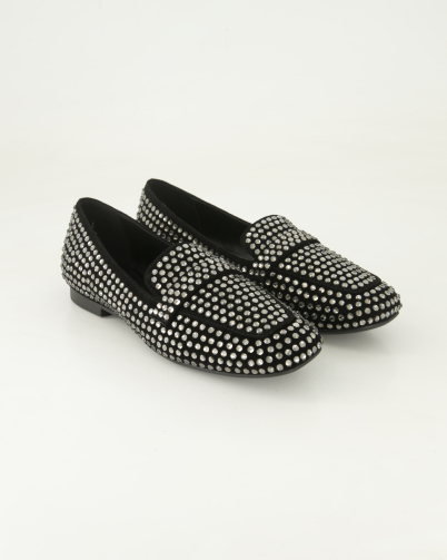 Andrea Puccini GIUSY Strass A Slipper in Schwarz