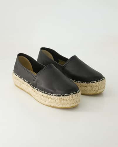 Espadrij Classic Cuir High Espadrilles in Schwarz