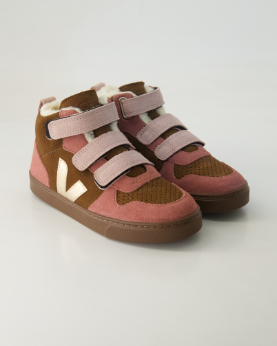 Veja Small V-10 Mid Winter Klettstiefel in Rosa