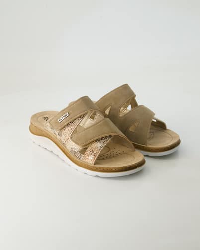 Rohde Baviera Offene Hausschuhe in Beige