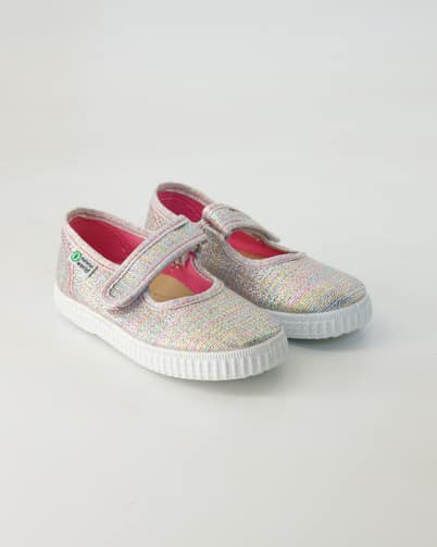 Natural World W56083 Klettschuhe in Silber