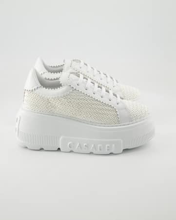 Schnürschuhe sportlich Casadei Nexus in Weiß