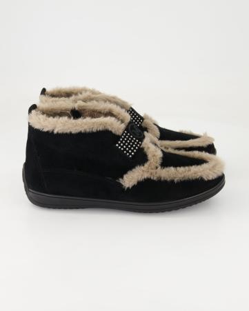 Klassische Stiefeletten Mania 1225 in Schwarz
