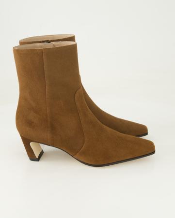 Klassische Stiefeletten Stuart Weitzman Stassi Zip Bootie 50 in Braun