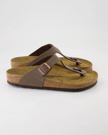 Offene Hausschuhe  Birkenstock Gizeh Birko-Flor in Braun