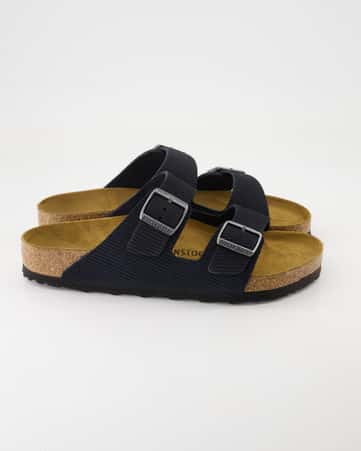 Pantoletten Birkenstock Arizona Veloursleder in Blau