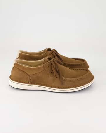 Schnürschuhe klassisch Birkenstock Pasadena Veloursleder in Braun