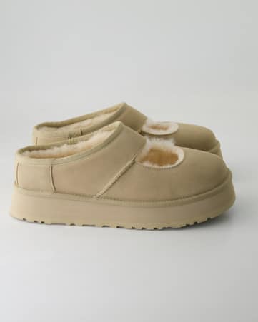 Pantoletten UGG W Bea Mary Jane in Beige