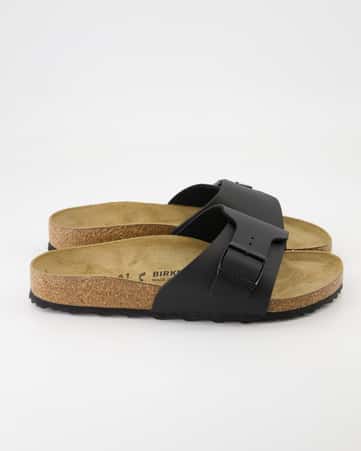 Pantoletten Birkenstock Catalina Birko-Flor in Schwarz